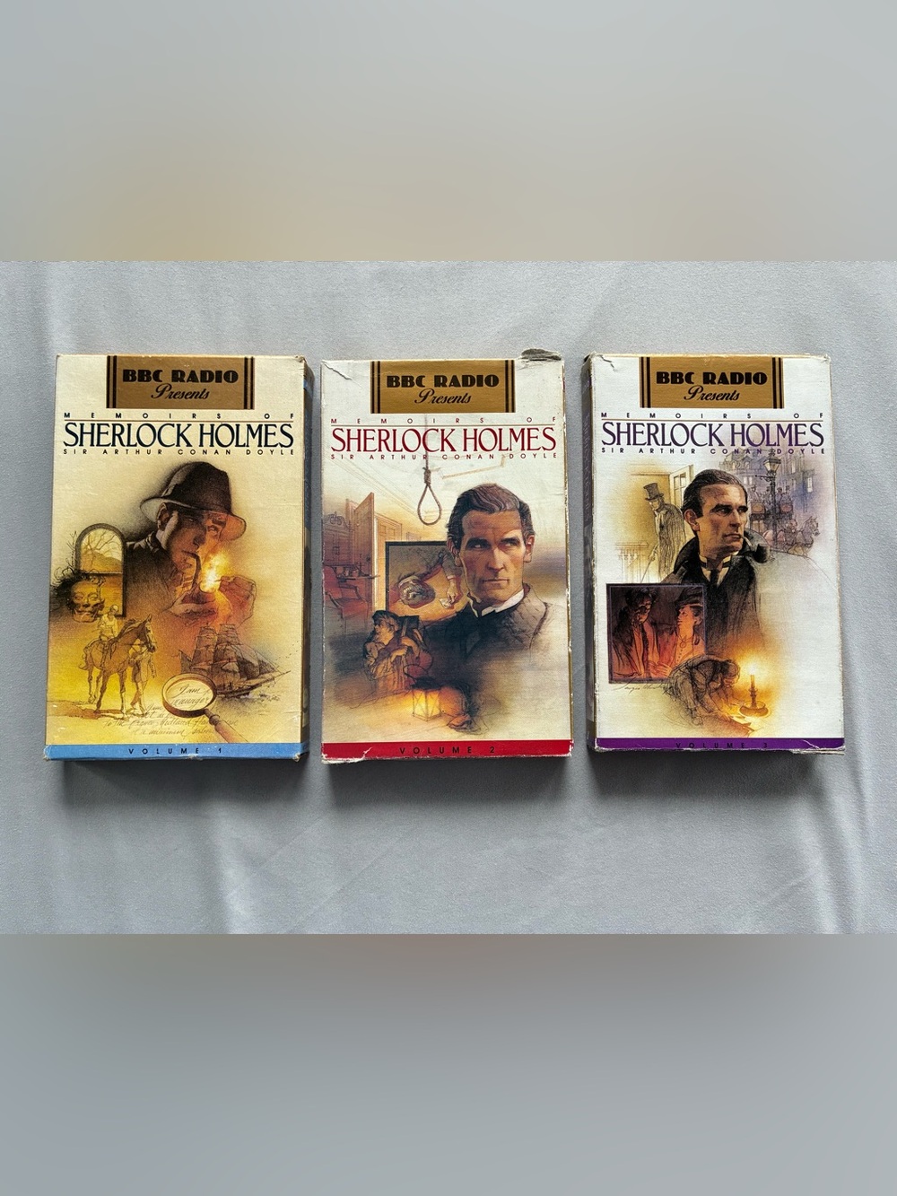 BBC Radio Memoirs of Sherlock Holmes Vol 1-3 Audio Cassette Set Conan Doyle
